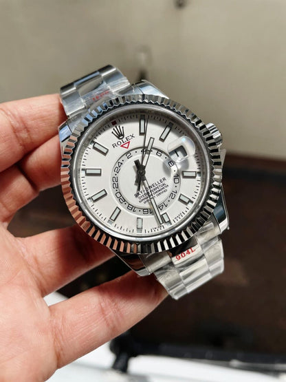 Noob FACTORY 1:1 Sky-Dweller 326934 SS Best Edition White Dial A23J