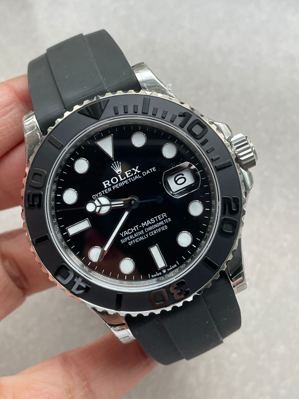 VSF FACTORY 1:1 Yacht-Master 41mm 226659 Best Edition 3D Black Dial SS case Black Ceramic Bezel VS3235
