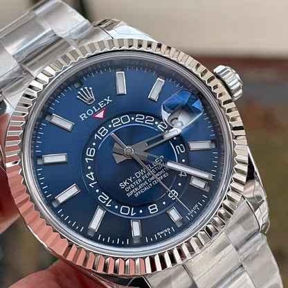 Noob FACTORY 1:1 Sky-Dweller 326934 SS Best Edition Blue Dial A23J