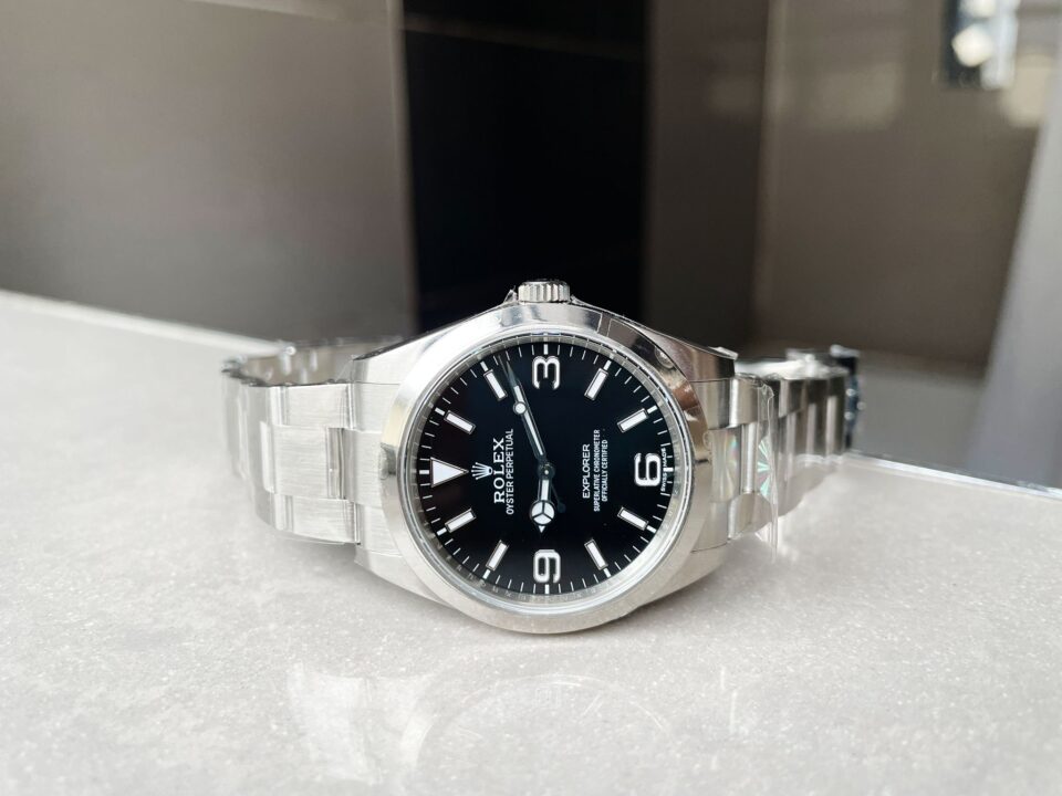 ARF Factory 1:1 EXPLORER I 214270 39mm black dial ss strap
