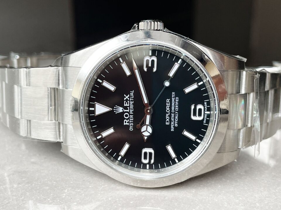 ARF Factory 1:1 EXPLORER I 214270 39mm black dial ss strap