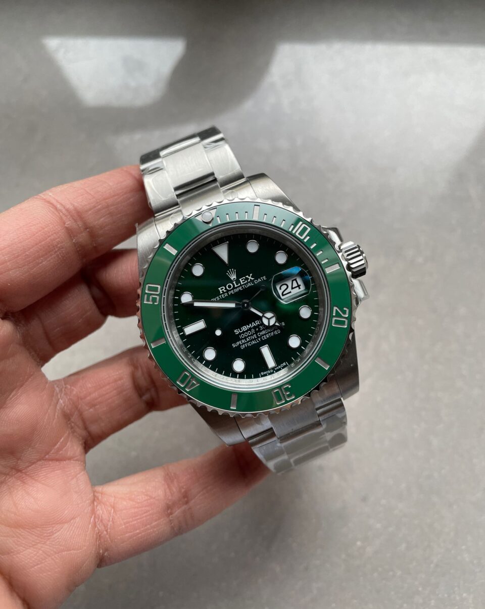 VSF FACTORY 1:1 HULK SUBMARINER 116610 LV BEST EDITION GREEN CERAMIC 904L STEEL VS3135