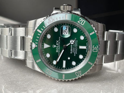 VSF FACTORY 1:1 HULK SUBMARINER 116610 LV BEST EDITION GREEN CERAMIC 904L STEEL VS3135
