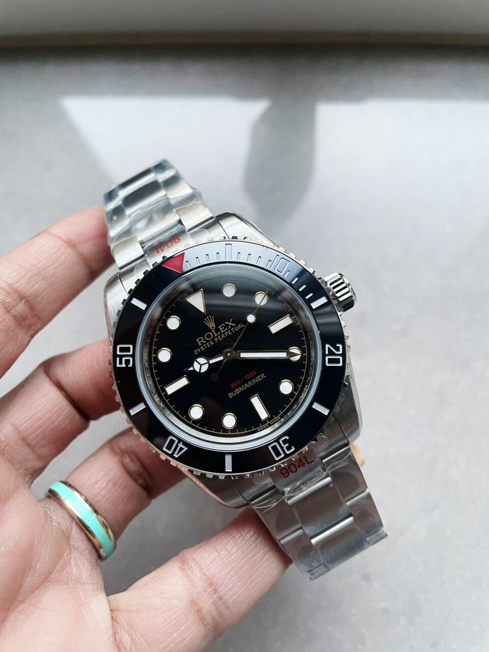 GMF FACTORY 1:1 Submariner “Tempus Machine Red Depth 216A” 904L SS Black Dial A3130
