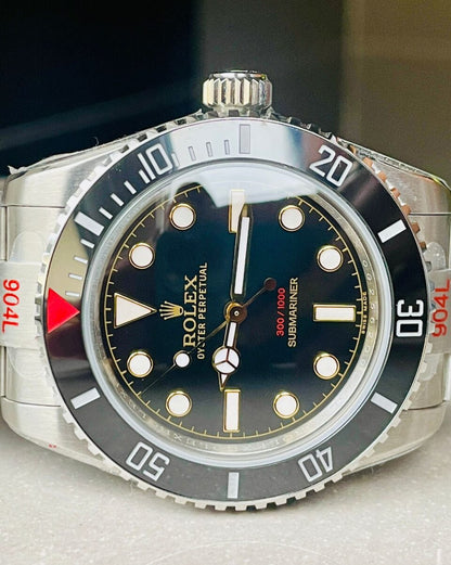 GMF FACTORY 1:1 Submariner “Tempus Machine Red Depth 216A” 904L SS Black Dial A3130
