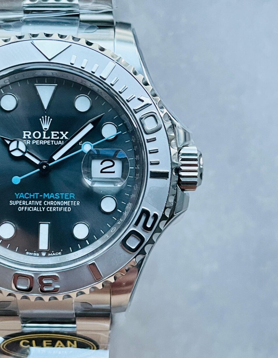 CLEAN FACTORY 1:1 Yacht-Master 126622 904L Steel Best Edition Rhodium Dial on SS Bracelet VR3235