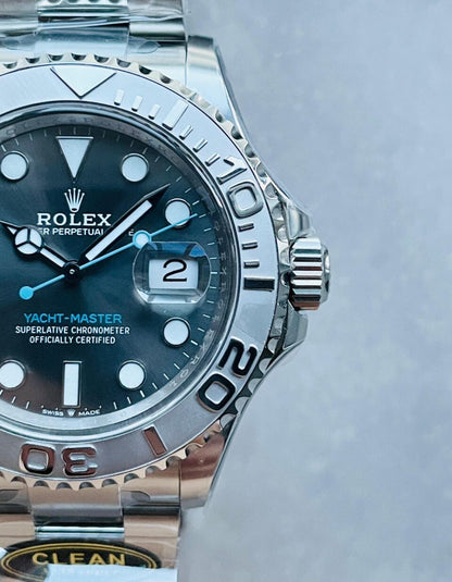 CLEAN FACTORY 1:1 Yacht-Master 126622 904L Steel Best Edition Rhodium Dial on SS Bracelet VR3235