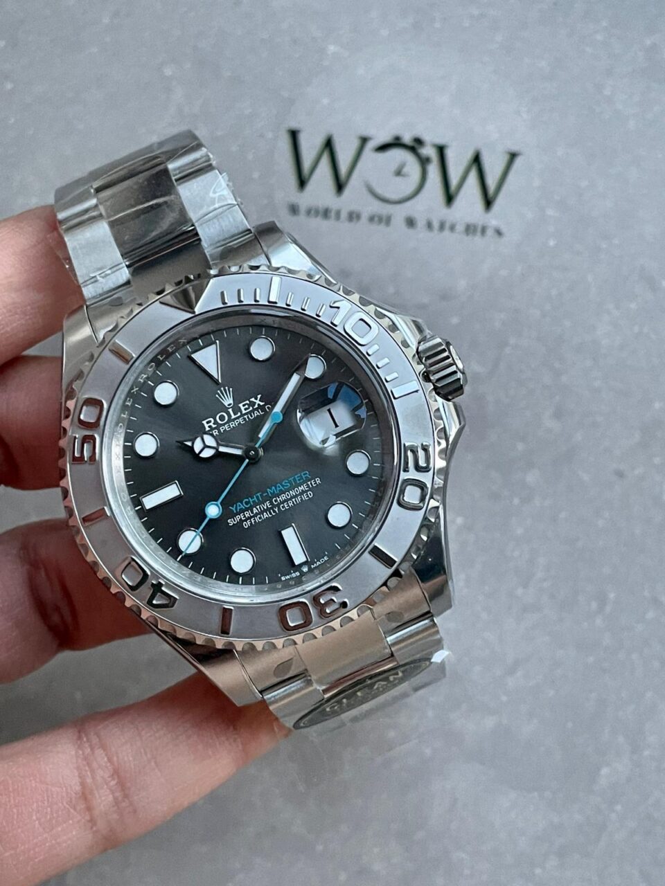 CLEAN FACTORY 1:1 Yacht-Master 126622 904L Steel Best Edition Rhodium Dial on SS Bracelet VR3235