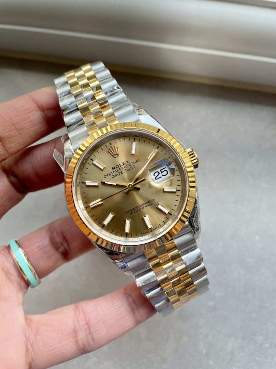 VSF Factory 1:1 Best DateJust 36 SS 126233 Edition 904L Steel YG Stick Dial VS3235