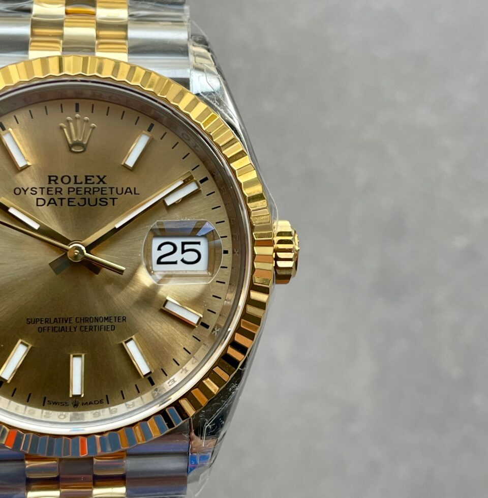 VSF Factory 1:1 Best DateJust 36 SS 126233 Edition 904L Steel YG Stick Dial VS3235