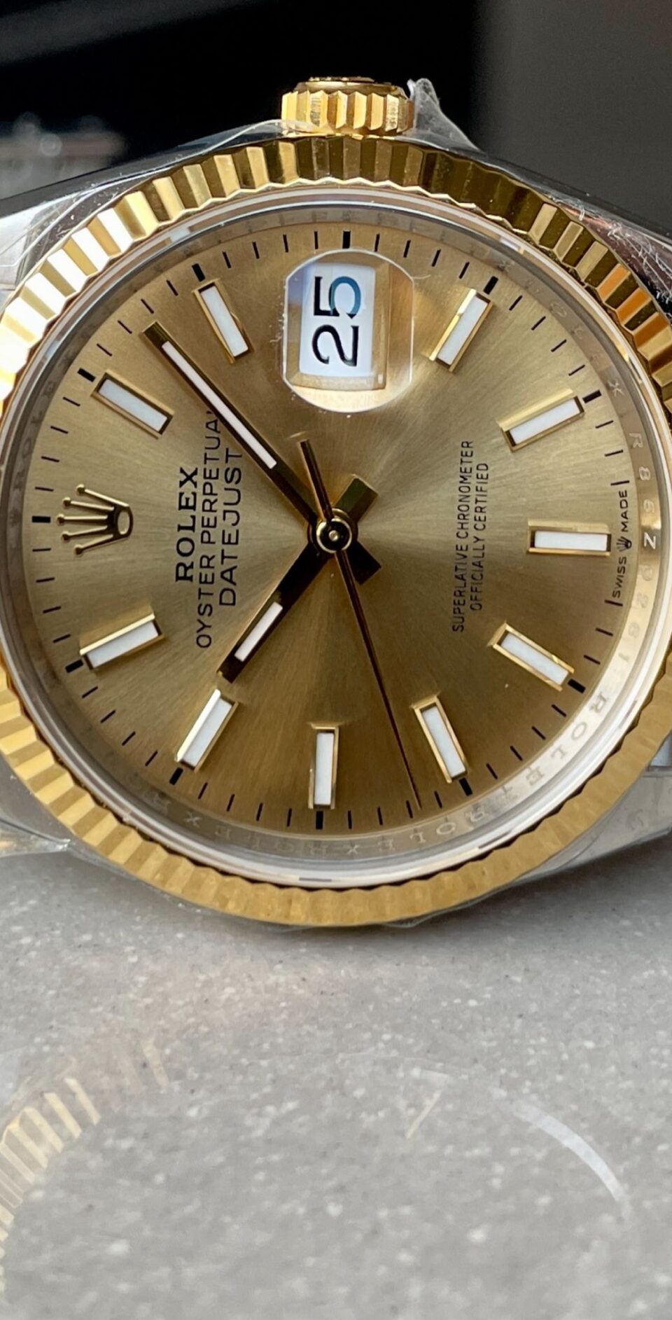 VSF Factory 1:1 Best DateJust 36 SS 126233 Edition 904L Steel YG Stick Dial VS3235