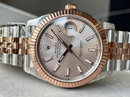 VSF Factory 1:1 DateJust 41 126331 904L SS/RG Best Edition Champagne Gold Dial VS3235