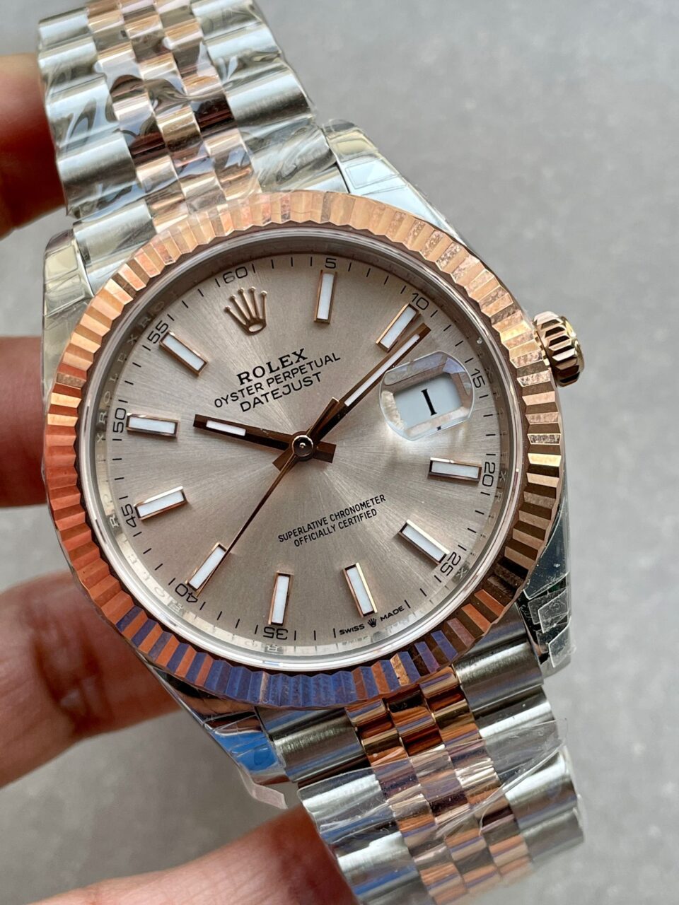 VSF Factory 1:1 DateJust 41 126331 904L SS/RG Best Edition Champagne Gold Dial VS3235