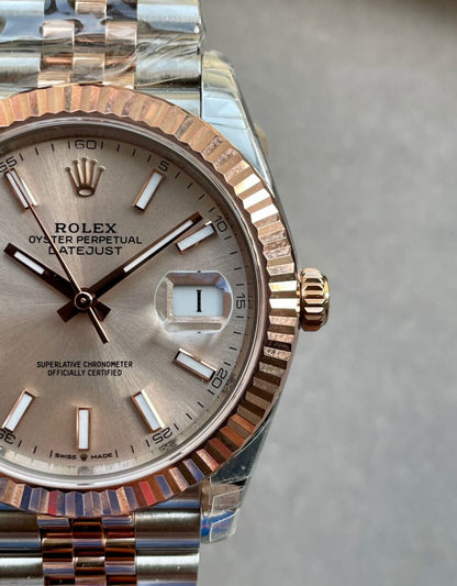 VSF Factory 1:1 DateJust 41 126331 904L SS/RG Best Edition Champagne Gold Dial VS3235