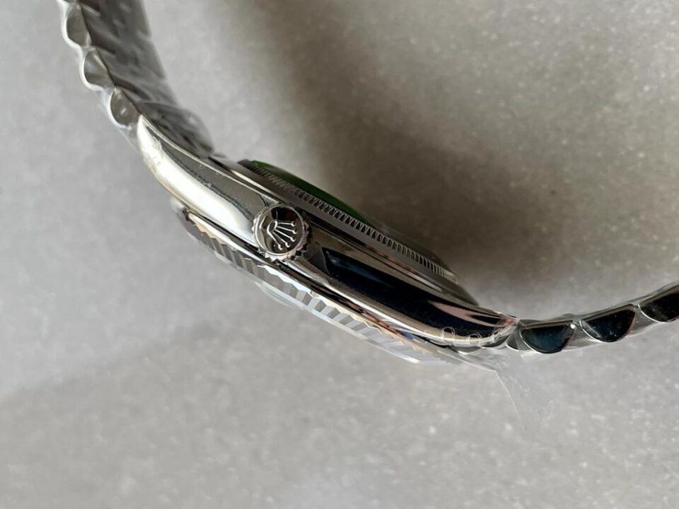 VSF Factory 1:1 Datejust 41mm 126334 904L SS Fluted Bezel Patterned Green MOTIF Dial VS3235