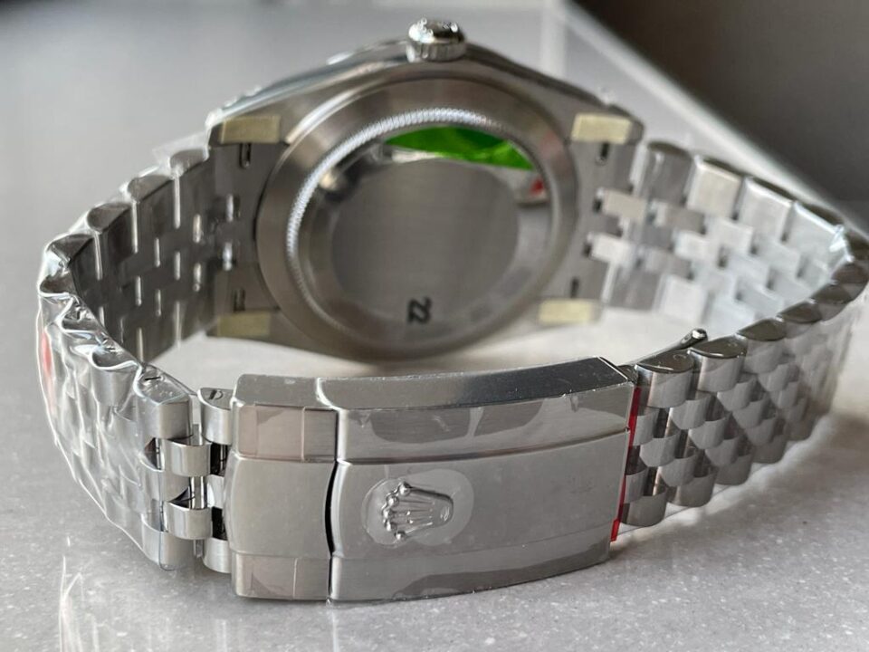 VSF Factory 1:1 Datejust 41mm 126334 904L SS Fluted Bezel Patterned Green MOTIF Dial VS3235