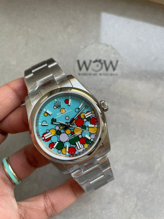 KRF Factory 1:1 Oyster Perpetual 36 126000 904L SS Bubble Dial A2824