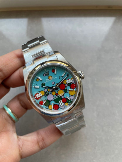 KRF Factory 1:1 Oyster Perpetual 36 126000 904L SS Bubble Dial A2824