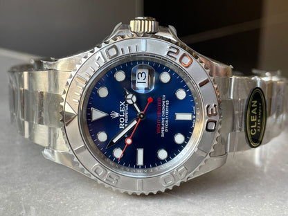 Clean Factory 1:1 Yacht-Master 126622 Best Edition 904L Steel Blue Dial on SS Bracelet VR3235