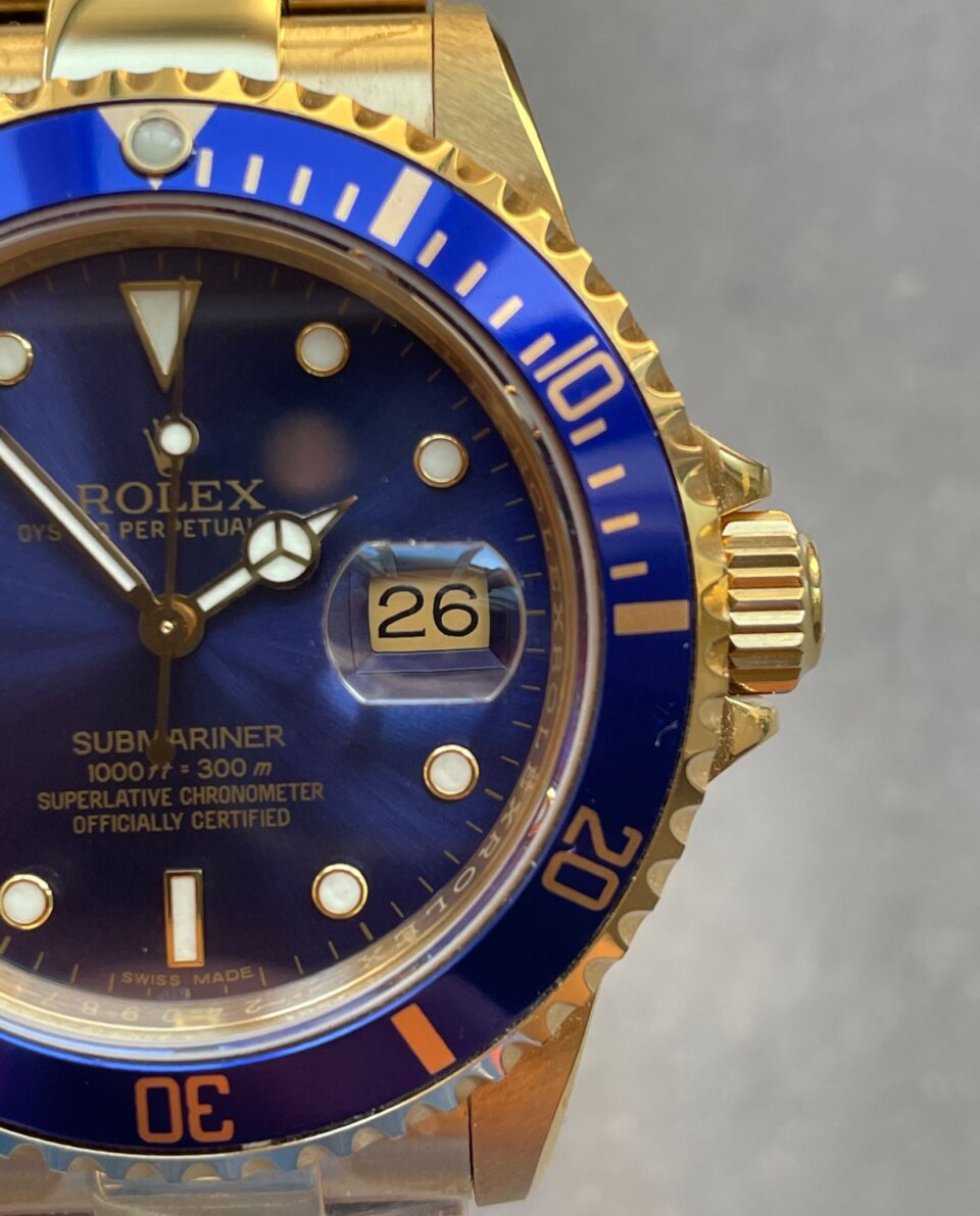 Clean Factory 1:1 Submariner 116618 LB Best Edition Blue Ceramic YG Plated 904L Steel VS3135