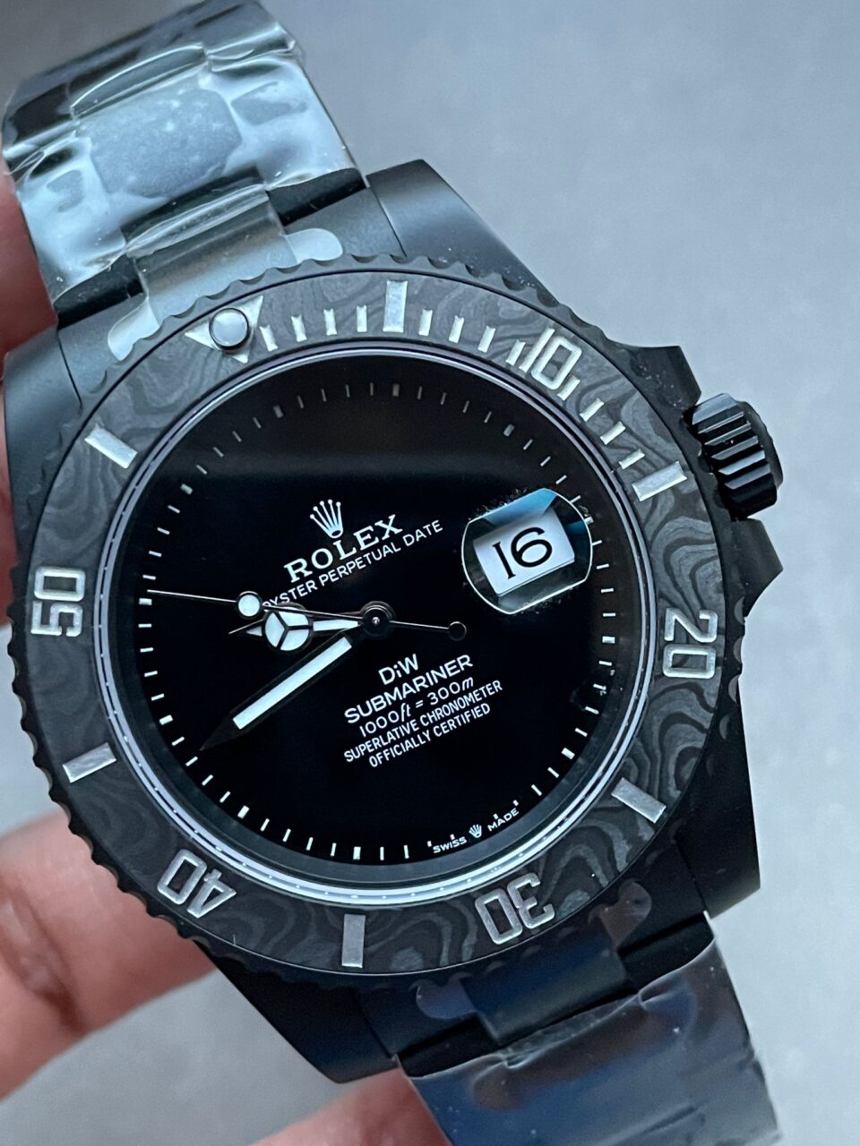 VSF FACTORY 1:1 Submariner DiW 904L DLC Graduated Blue Dial VS3135
