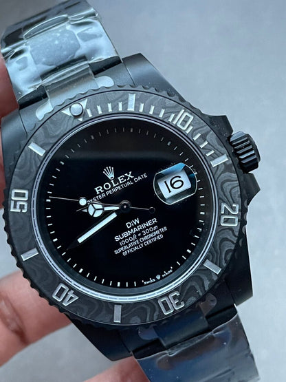 VSF FACTORY 1:1 Submariner DiW 904L DLC Graduated Blue Dial VS3135