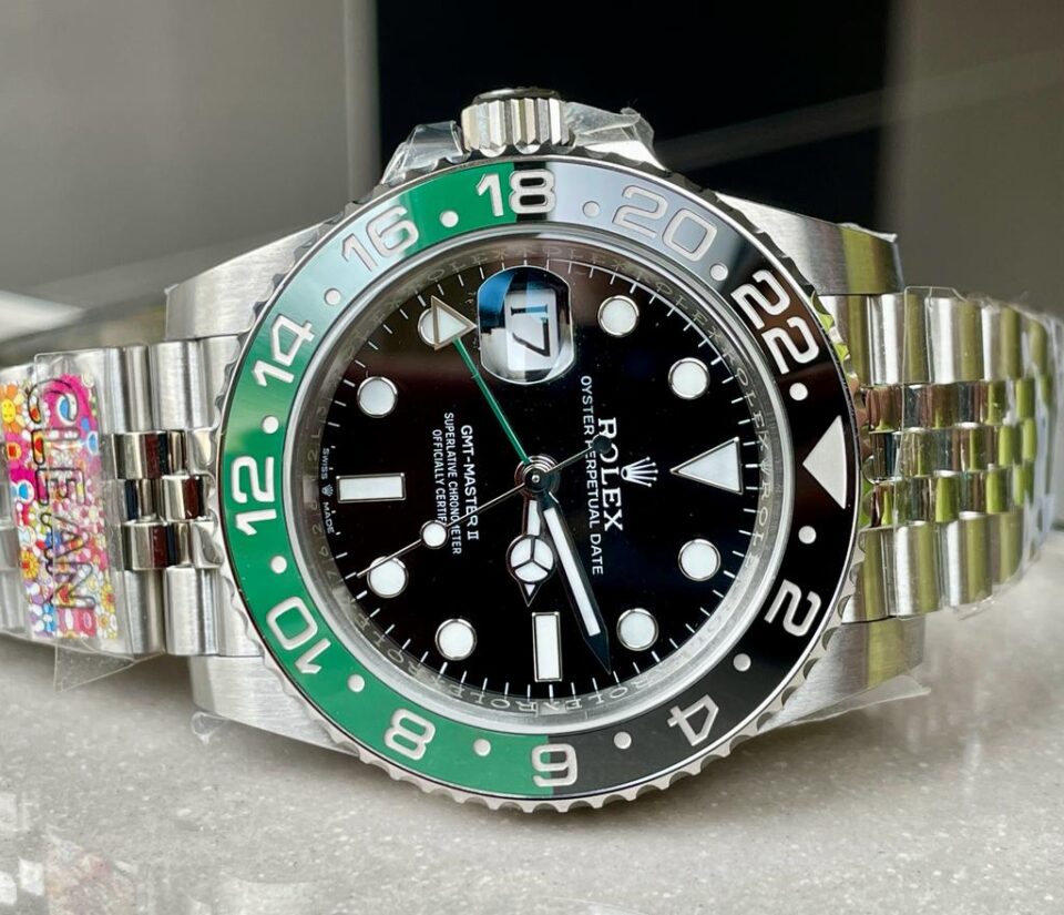 Clean GMT-Master II 126720VTNR SPRITE 904L SS Black Dial VR3186