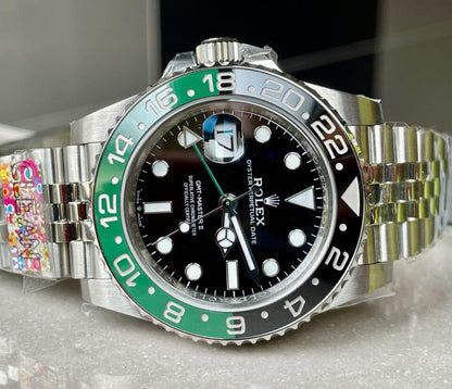 Clean GMT-Master II 126720VTNR SPRITE 904L SS Black Dial VR3186