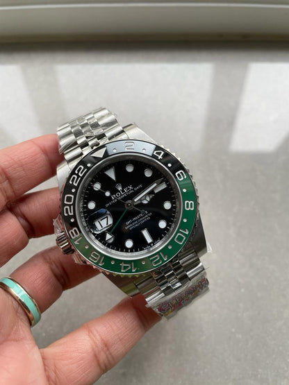 Clean GMT-Master II 126720VTNR SPRITE 904L SS Black Dial VR3186