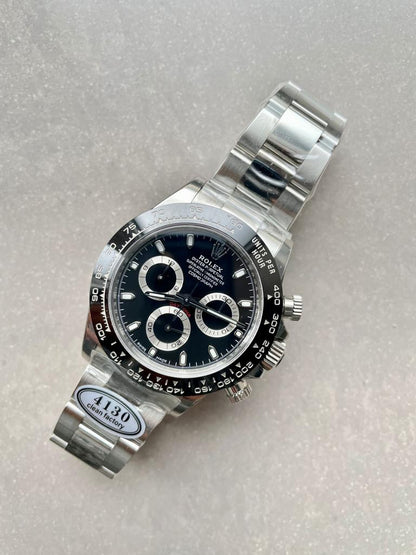CLEAN FACTORY 1:1 Daytona 116500 PANDA Best Edition CF 904L SS Case and BLACK Dial