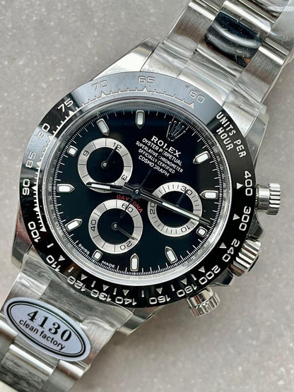 CLEAN FACTORY 1:1 Daytona 116500 PANDA Best Edition CF 904L SS Case and BLACK Dial