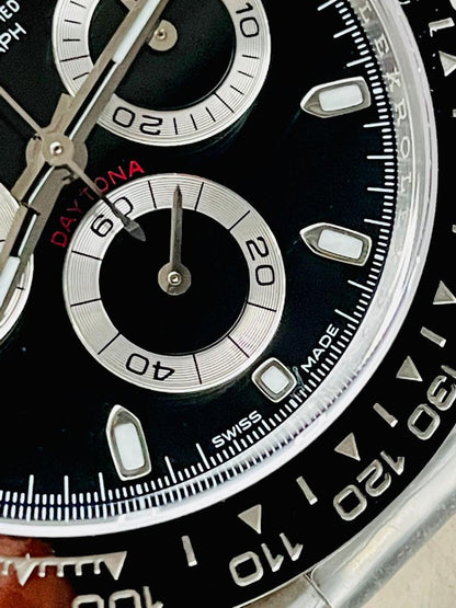 CLEAN FACTORY 1:1 Daytona 116500 PANDA Best Edition CF 904L SS Case and BLACK Dial