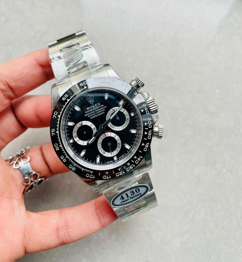 CLEAN FACTORY 1:1 Daytona 116500 PANDA Best Edition CF 904L SS Case and BLACK Dial
