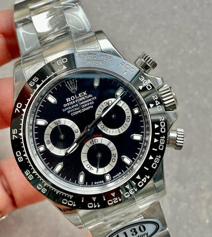 CLEAN FACTORY 1:1 Daytona 116500 PANDA Best Edition CF 904L SS Case and BLACK Dial