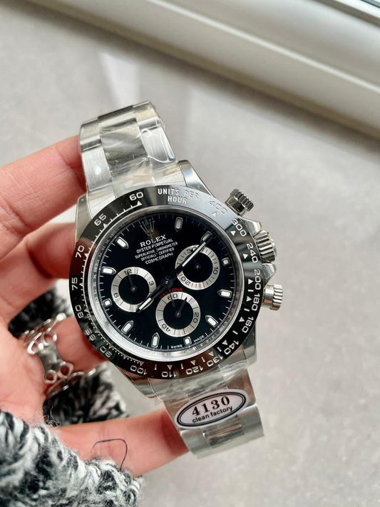 CLEAN FACTORY 1:1 Daytona 116500 PANDA Best Edition CF 904L SS Case and BLACK Dial
