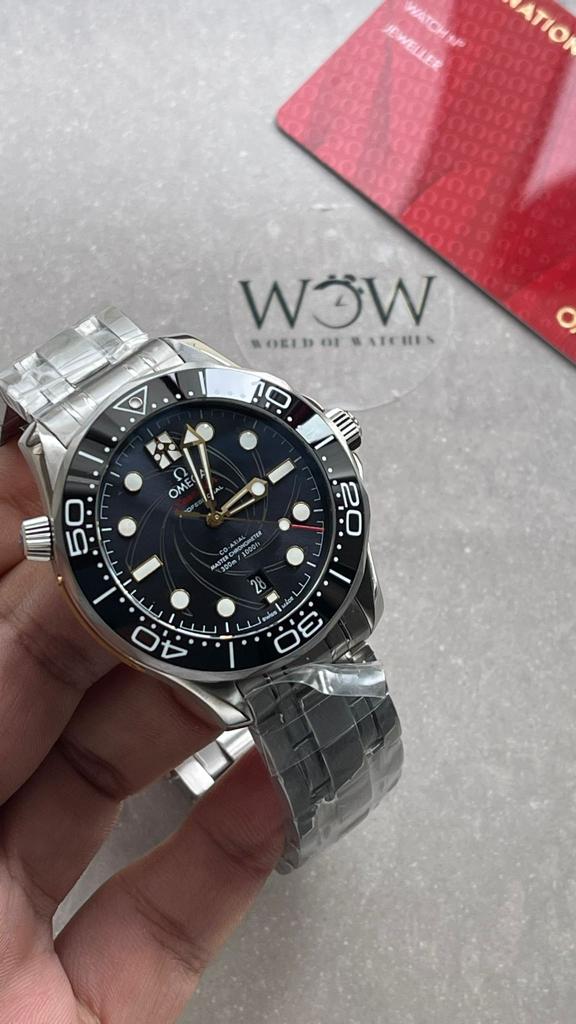 Seamaster Diver 300m Co-Axial Master Chronometer “James Bond 007 ” SS Black Dial on SS Bracelet VSF ORF Asia 8800 50TH ANNIVERSARY