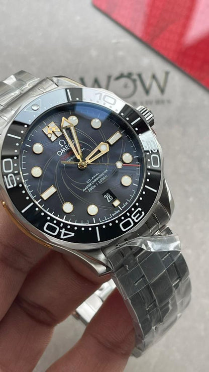 Seamaster Diver 300m Co-Axial Master Chronometer “James Bond 007 ” SS Black Dial on SS Bracelet VSF ORF Asia 8800 50TH ANNIVERSARY