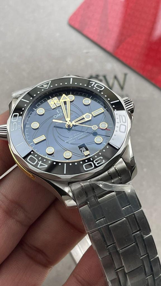 Seamaster Diver 300m Co-Axial Master Chronometer “James Bond 007 ” SS Black Dial on SS Bracelet VSF ORF Asia 8800 50TH ANNIVERSARY