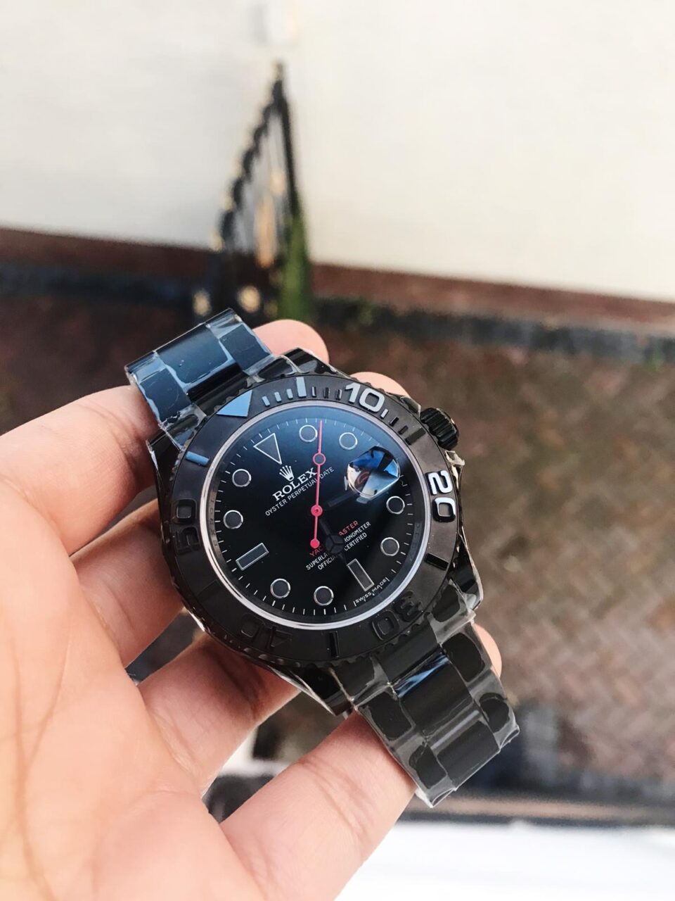 VRF FACTORY 1:1 YachtMaster All Black PVD Best Edition Black Dial SA3135