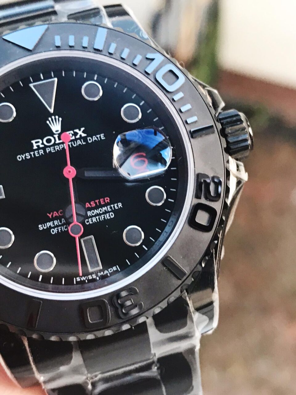 VRF FACTORY 1:1 YachtMaster All Black PVD Best Edition Black Dial SA3135