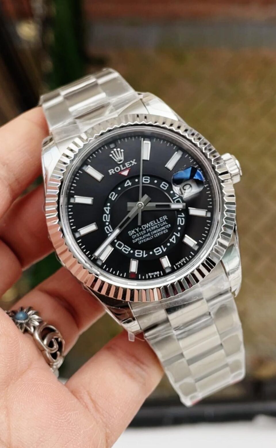 Noob FACTORY 1:1 Sky-Dweller 326934 SS Best Edition Black Dial A23J