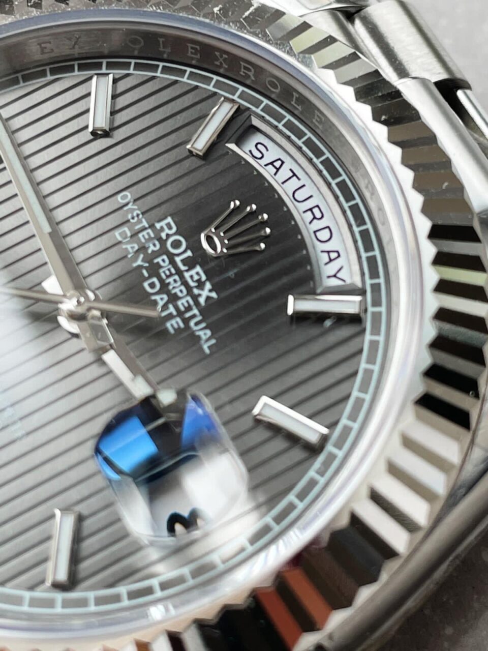 EWF Factory SS 1:1 Day Date II 228239 Best Edition Black Dial A3255