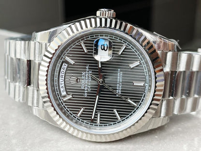 EWF Factory SS 1:1 Day Date II 228239 Best Edition Black Dial A3255