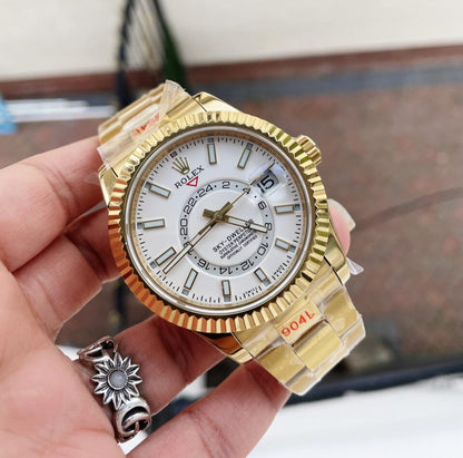 Noob FACTORY 1:1 Sky-Dweller 326934 SS Best Edition White Dial A23J
