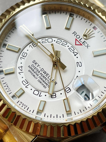 Noob FACTORY 1:1 Sky-Dweller 326934 SS Best Edition White Dial A23J