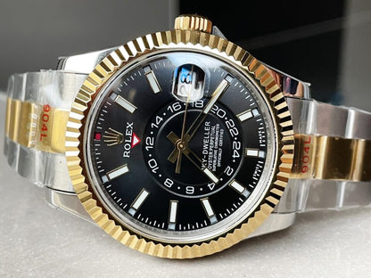 Noob FACTORY 1:1 Sky-Dweller 326934 SS Best Edition Black Dial A23J