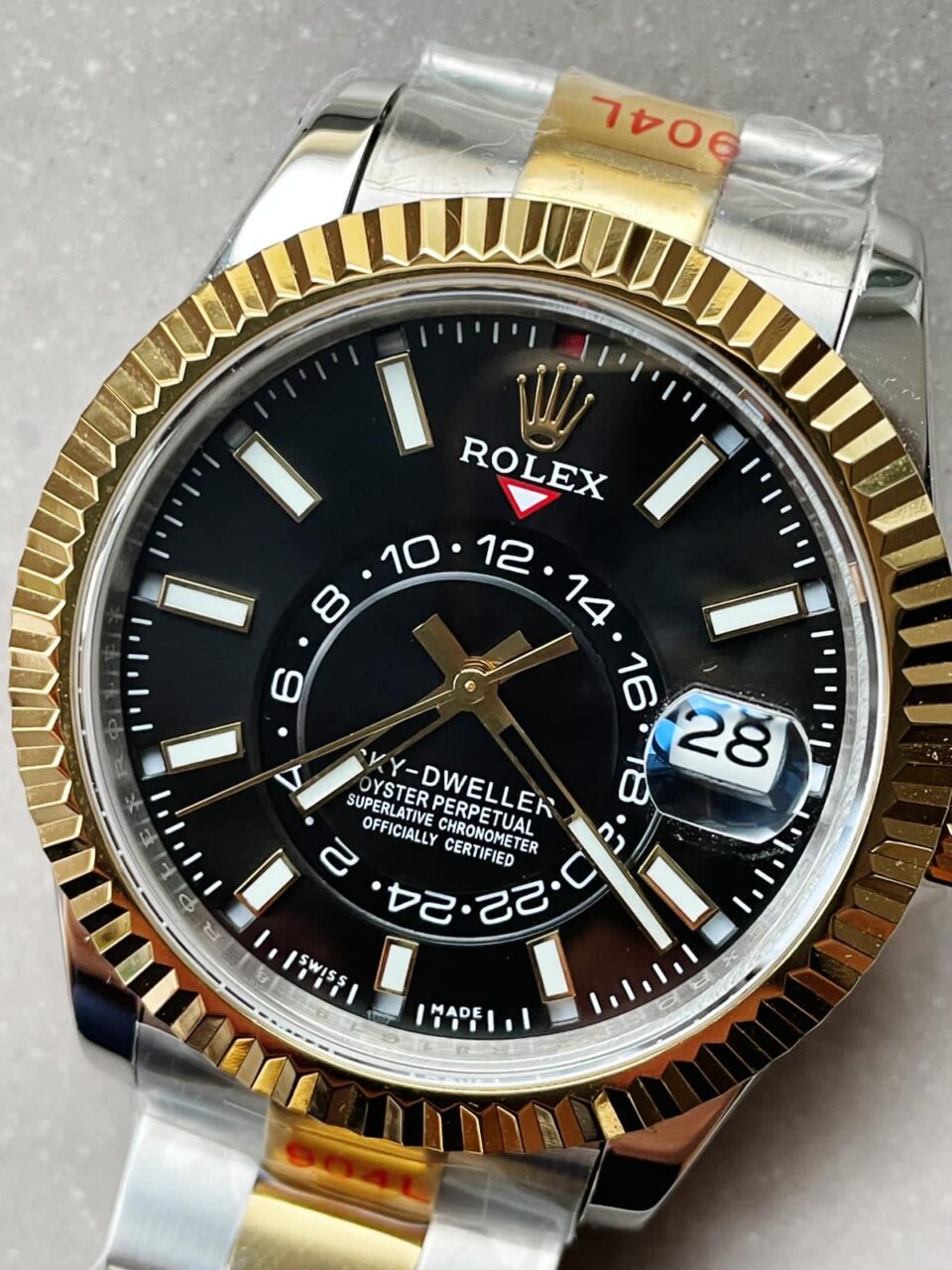 Noob FACTORY 1:1 Sky-Dweller 326934 SS Best Edition Black Dial A23J