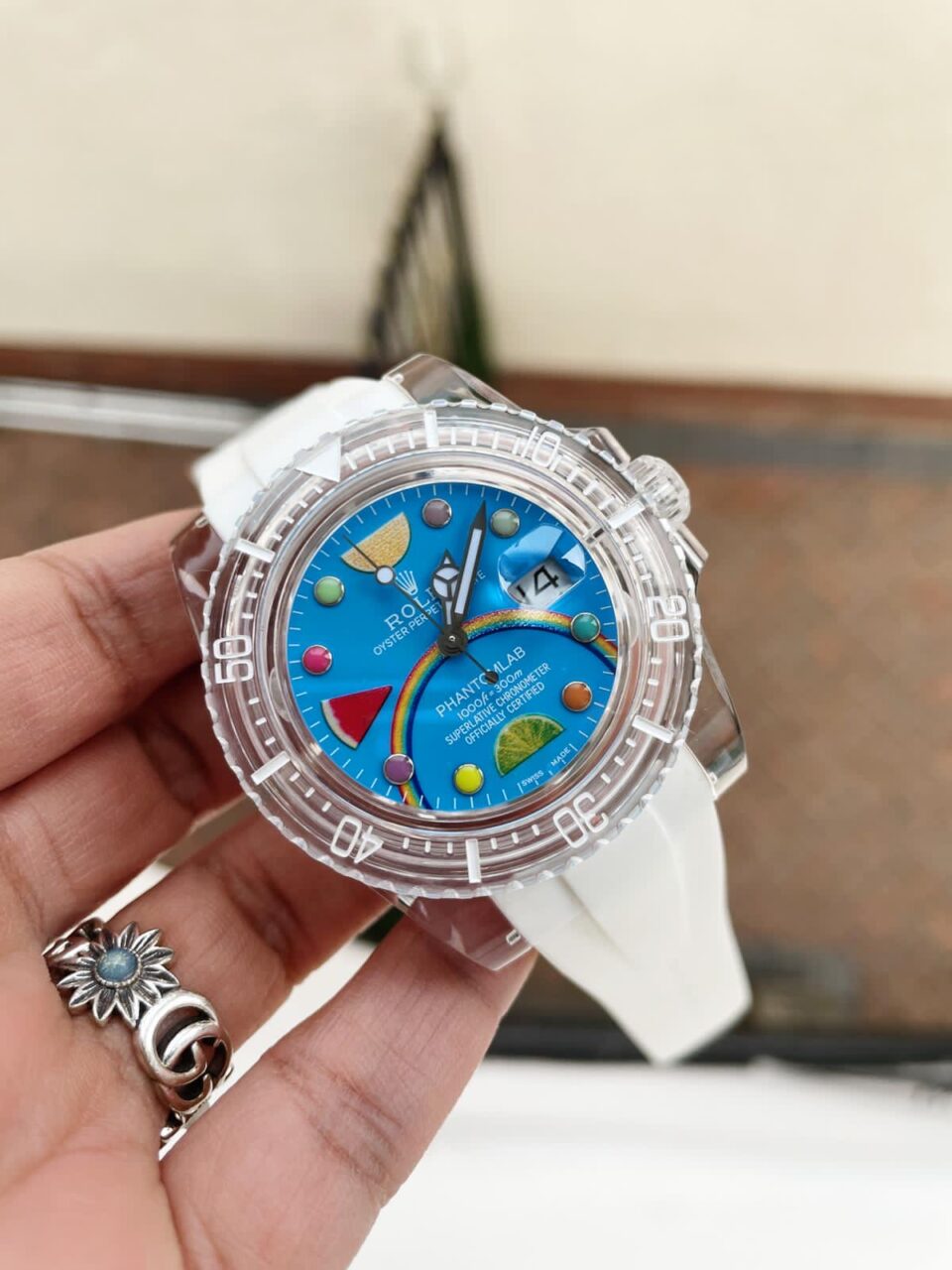 GF FACTORY 1:1 Submariner Phantomlab Transparent Best Edition Blue Fruit Dial VR3135