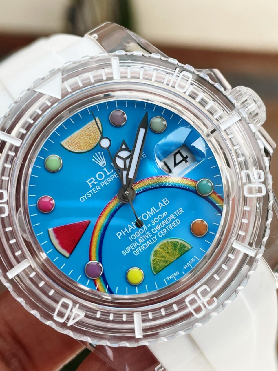 GF FACTORY 1:1 Submariner Phantomlab Transparent Best Edition Blue Fruit Dial VR3135