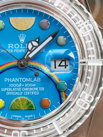 GF FACTORY 1:1 Submariner Phantomlab Transparent Best Edition Blue Fruit Dial VR3135